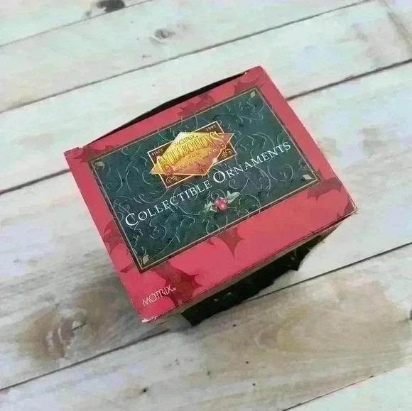 Vintage 90s Matrix Collections Santa Elf Bauble Christmas Ornament With Box - Picture 3 of 11